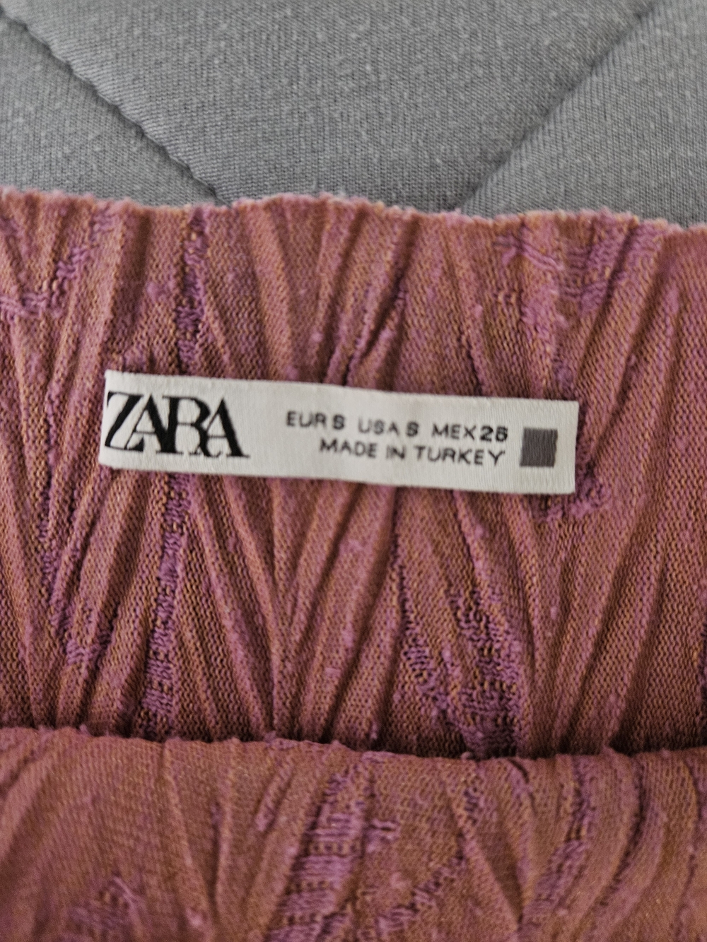 Zara Purple Long Sleeve Knit Midi Dress Size S Contemporary Casual Minimalist - Picture 5 of 9